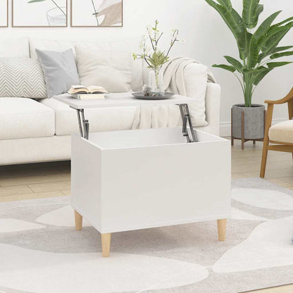 Coffee Table White 60x44,5x45 cm Engineered Wood