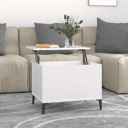 Coffee Table White 60x44,5x45 cm Engineered Wood