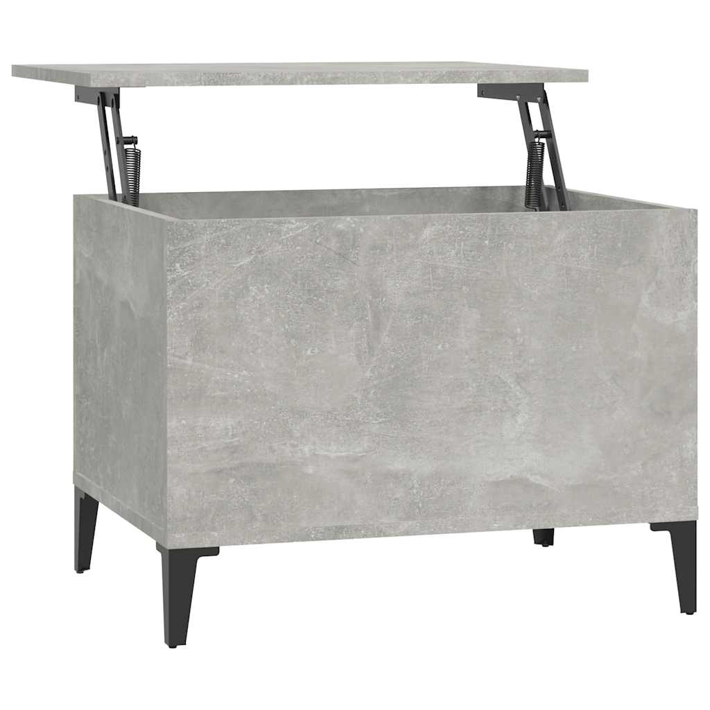 Coffee Table Concrete Grey 60x44,5x45 cm Engineered Wood