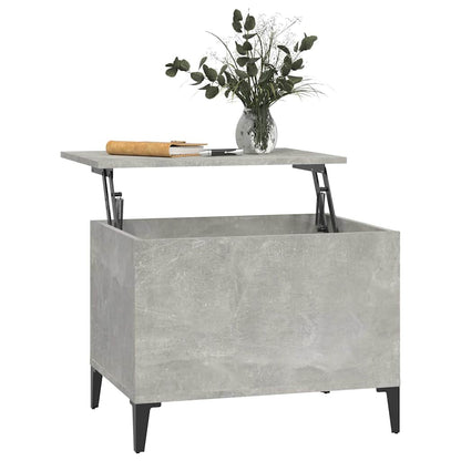 Coffee Table Concrete Grey 60x44,5x45 cm Engineered Wood