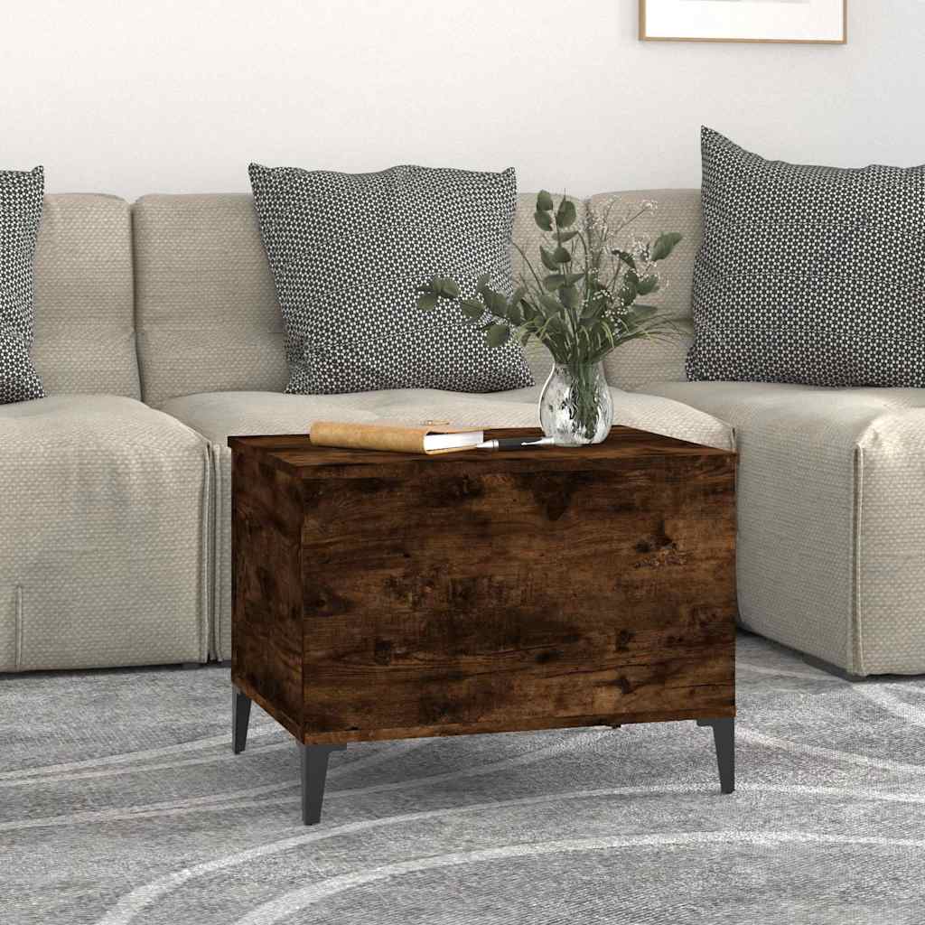 Coffee Table Smoked Oak 60x44,5x45 cm Engineered Wood