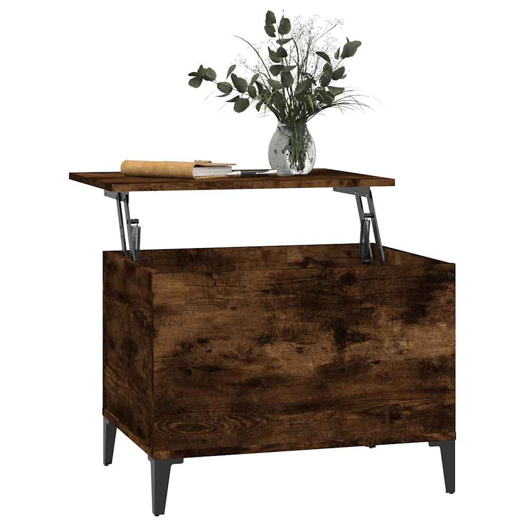 Coffee Table Smoked Oak 60x44,5x45 cm Engineered Wood