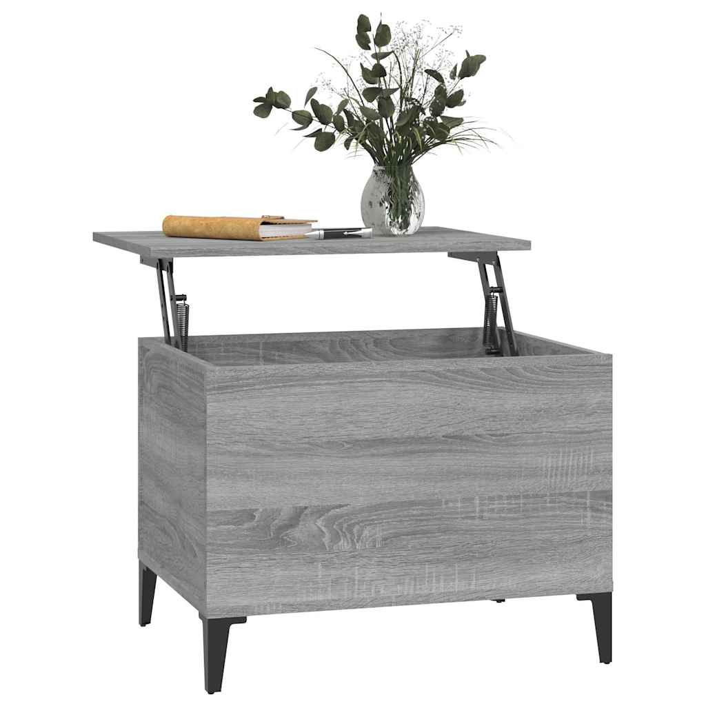 Coffee Table Grey Sonoma 60x44,5x45 cm Engineered Wood