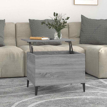Coffee Table Grey Sonoma 60x44,5x45 cm Engineered Wood