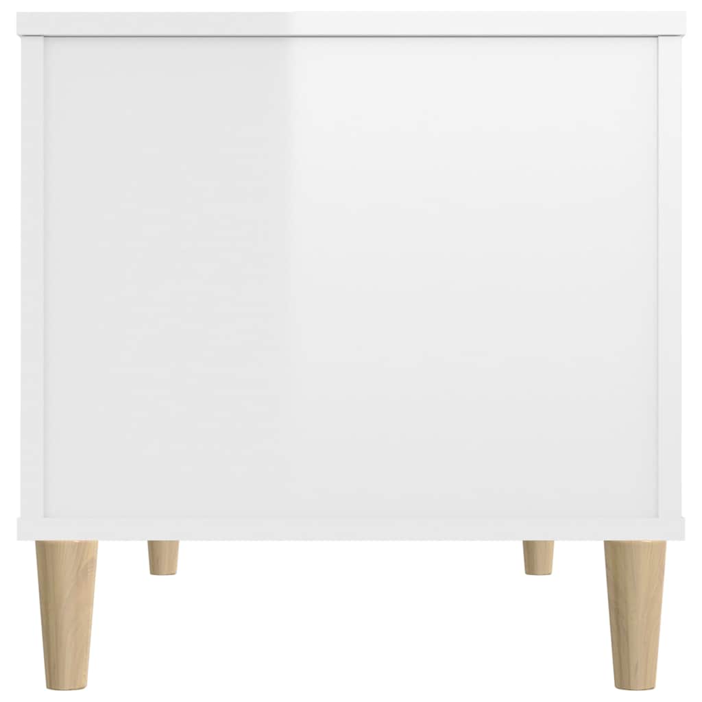 Coffee Table High Gloss White 90x44,5x45 cm Engineered Wood