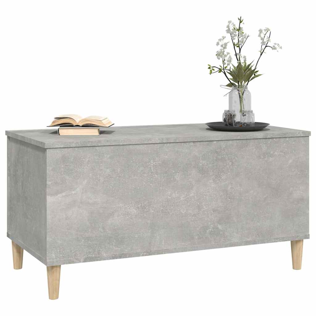 Coffee Table Concrete Grey 90x44,5x45 cm Engineered Wood