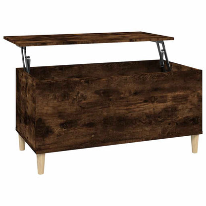 Coffee Table Smoked Oak 90x44,5x45 cm Engineered Wood