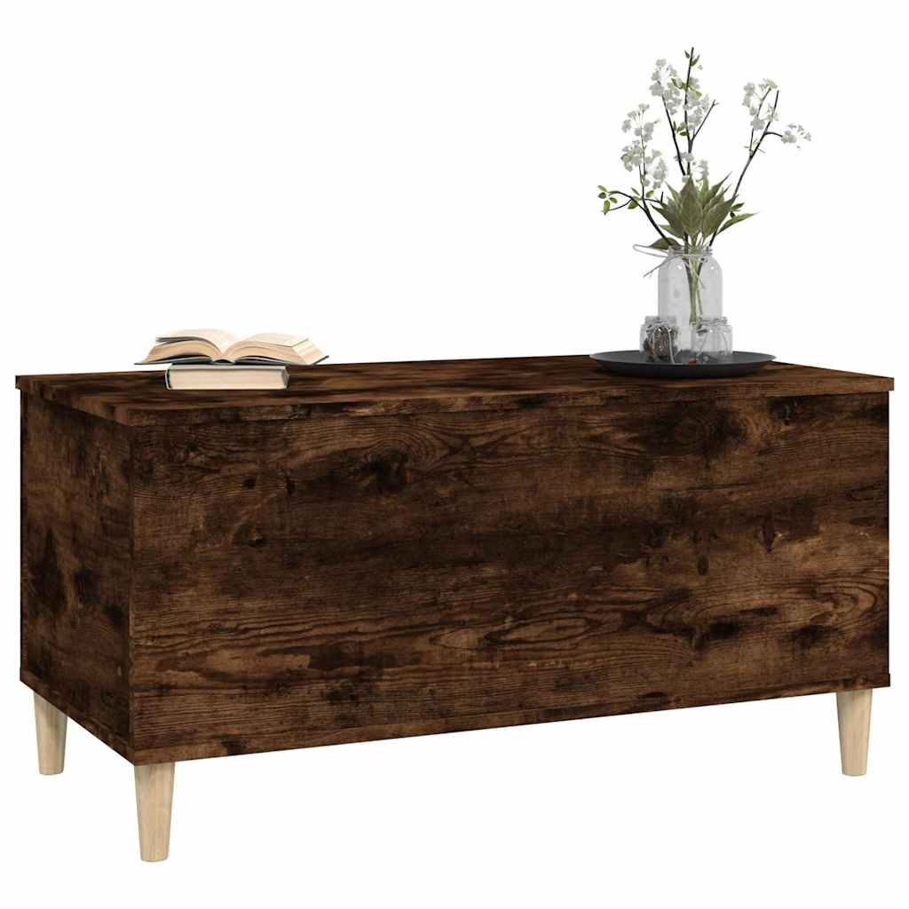 Coffee Table Smoked Oak 90x44,5x45 cm Engineered Wood