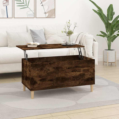 Coffee Table Smoked Oak 90x44,5x45 cm Engineered Wood