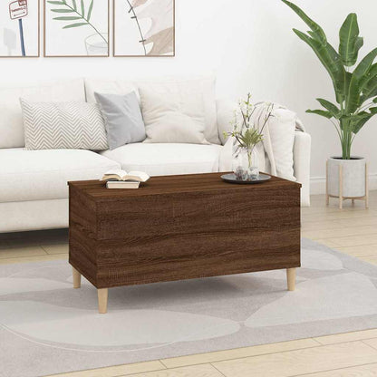 Coffee Table Brown Oak 90x44,5x45 cm Engineered Wood