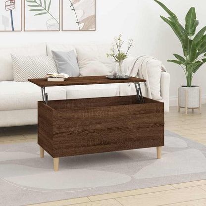 Coffee Table Brown Oak 90x44,5x45 cm Engineered Wood