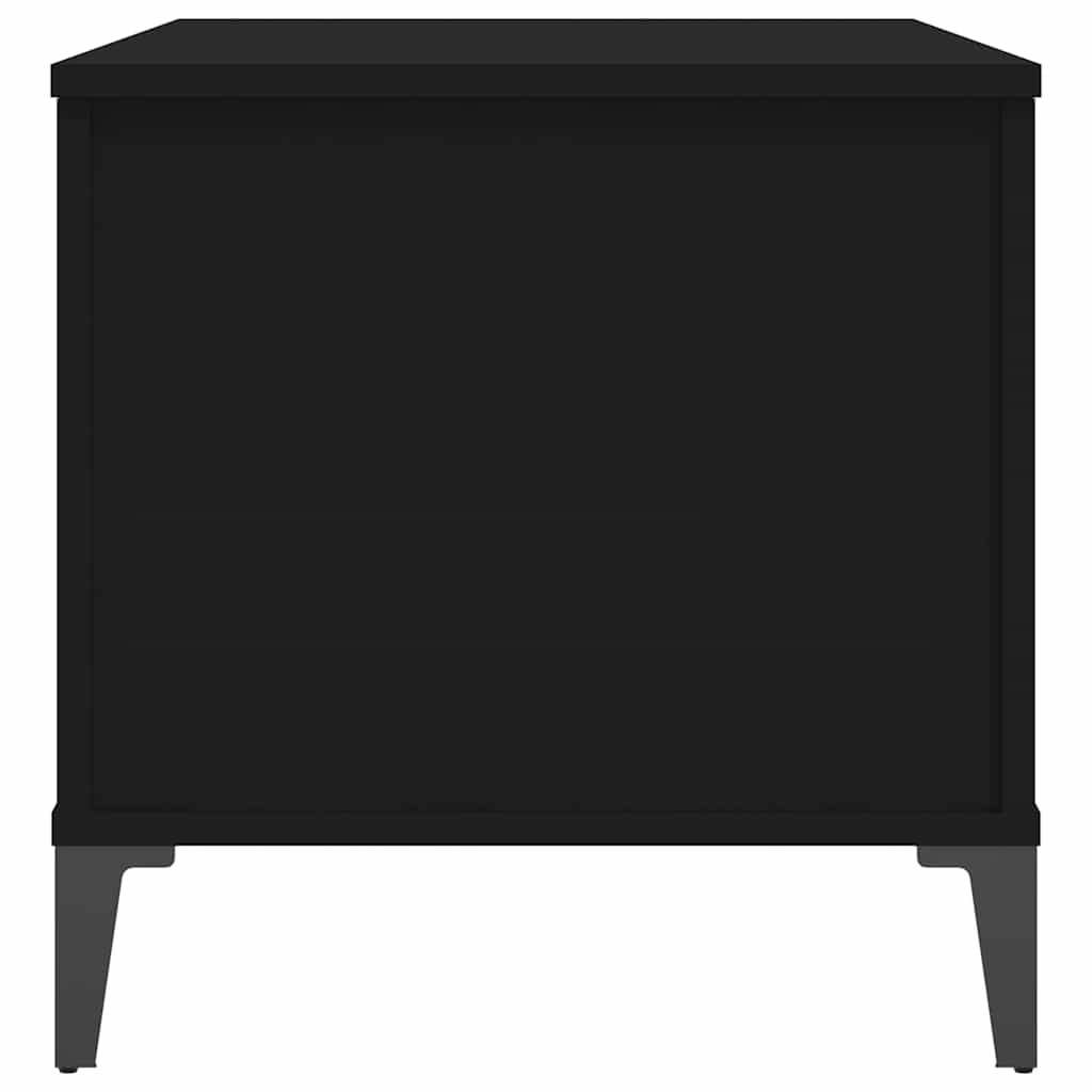 Coffee Table Black 90x44,5x45 cm Engineered Wood