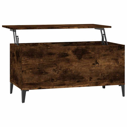 Coffee Table Smoked Oak 90x44,5x45 cm Engineered Wood