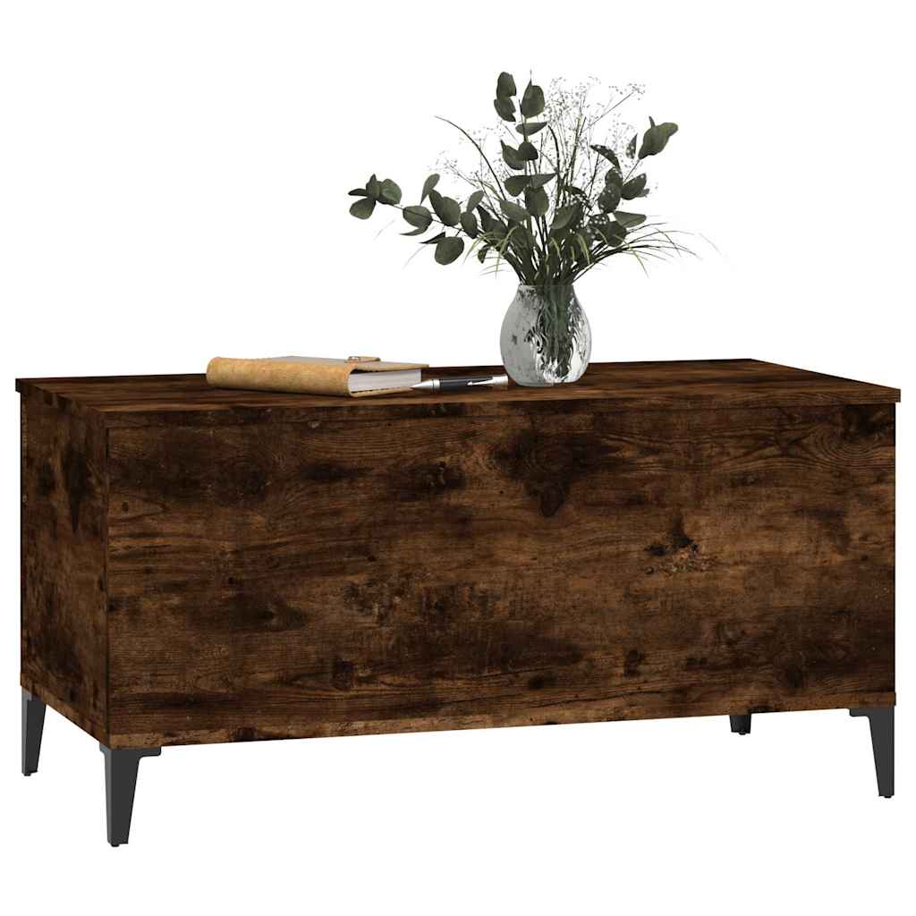 Coffee Table Smoked Oak 90x44,5x45 cm Engineered Wood