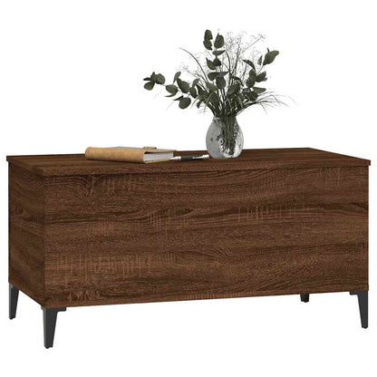 Coffee Table Brown Oak 90x44.5x45 cm Engineered Wood