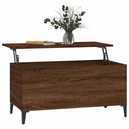 Coffee Table Brown Oak 90x44,5x45 cm Engineered Wood