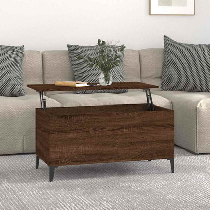 Coffee Table Brown Oak 90x44,5x45 cm Engineered Wood