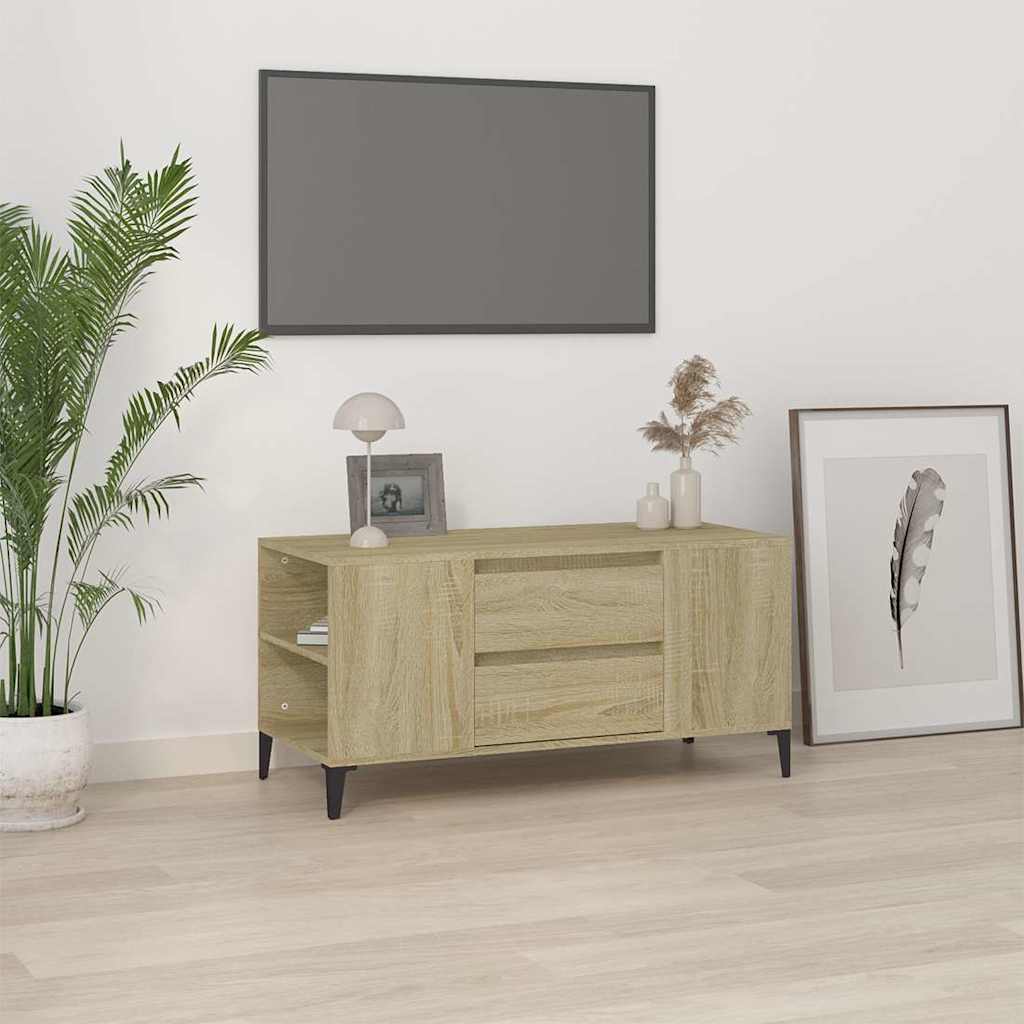 TV Cabinet Sonoma Oak 102x44,5x50 cm Engineered Wood