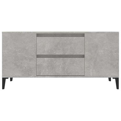 TV Cabinet Concrete Grey 102x44,5x50 cm Engineered Wood