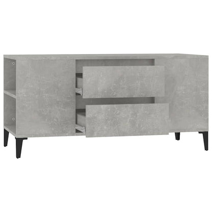TV Cabinet Concrete Grey 102x44,5x50 cm Engineered Wood
