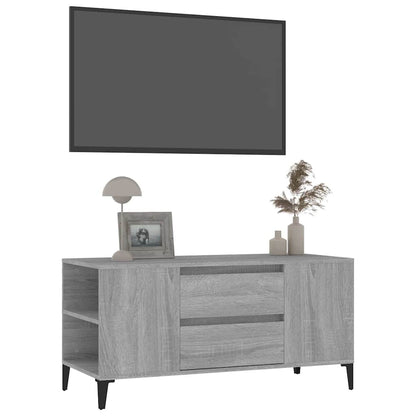 TV Cabinet Grey Sonoma 102x44,5x50 cm Engineered Wood
