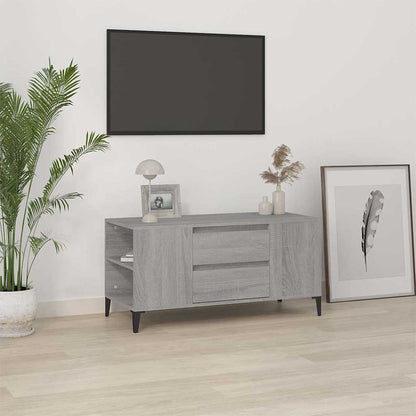 TV Cabinet Grey Sonoma 102x44,5x50 cm Engineered Wood
