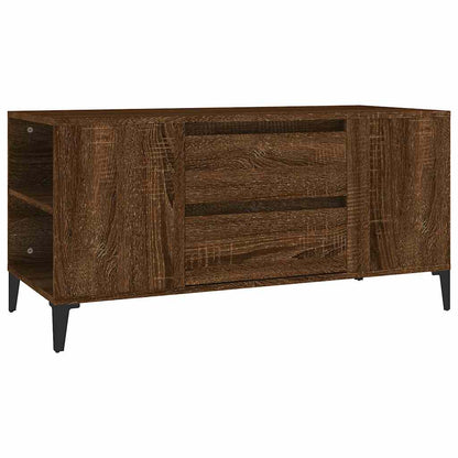 TV Cabinet Brown Oak 102x44,5x50 cm Engineered Wood