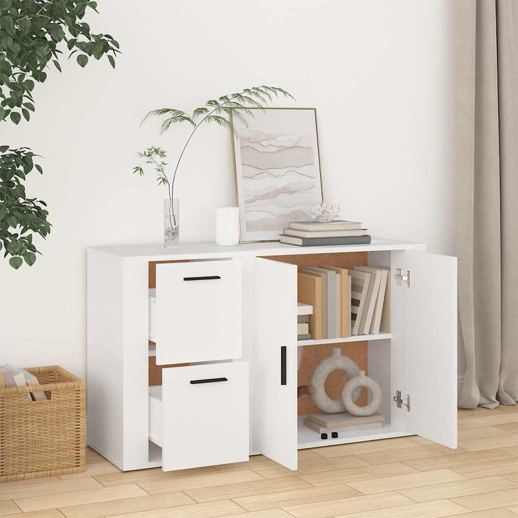 Sideboard White 100x33x59,5 cm Engineered Wood