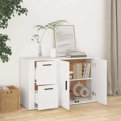 Sideboard White 100x33x59,5 cm Engineered Wood