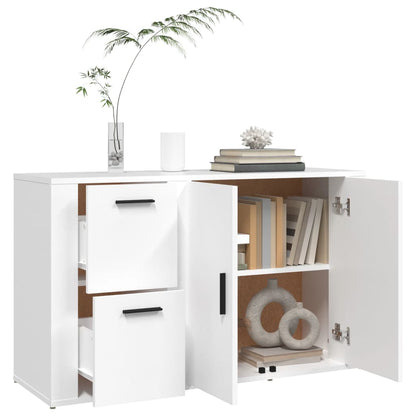 Sideboard White 100x33x59,5 cm Engineered Wood