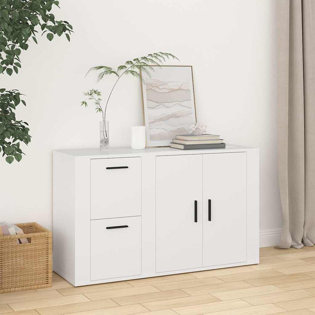 Sideboard White 100x33x59,5 cm Engineered Wood