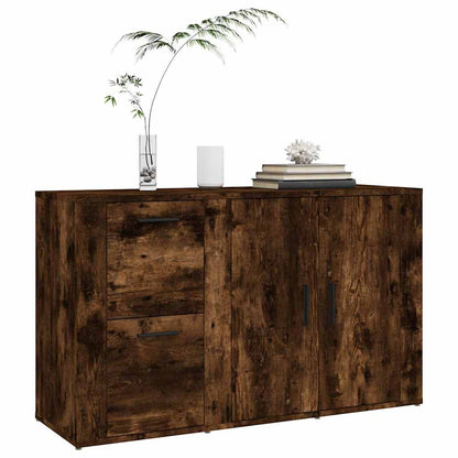 Sideboard Smoked Oak 100x33x59,5 cm Engineered Wood