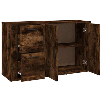 Sideboard Smoked Oak 100x33x59,5 cm Engineered Wood