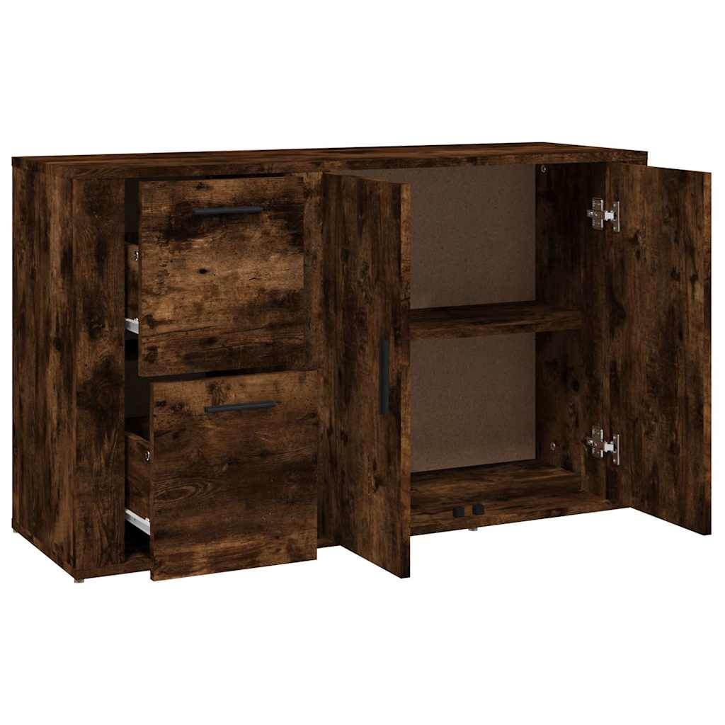 Sideboard Smoked Oak 100x33x59,5 cm Engineered Wood