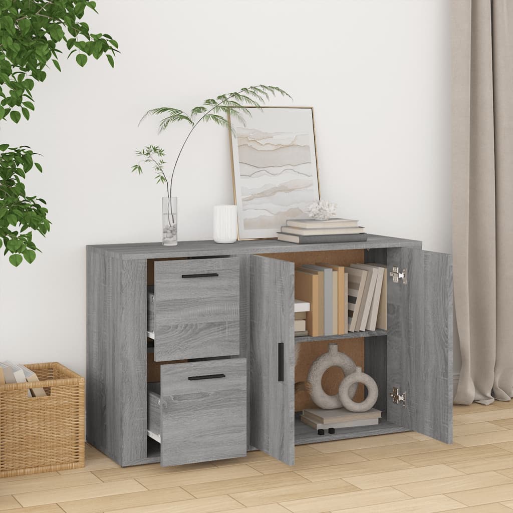 Sideboard Grey Sonoma 100x33x59.5 cm Engineered Wood