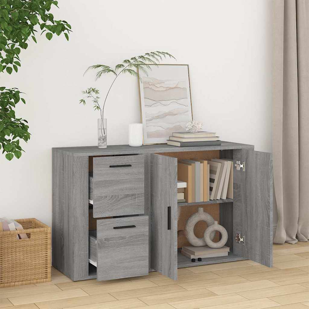 Sideboard Grey Sonoma 100x33x59,5 cm Engineered Wood