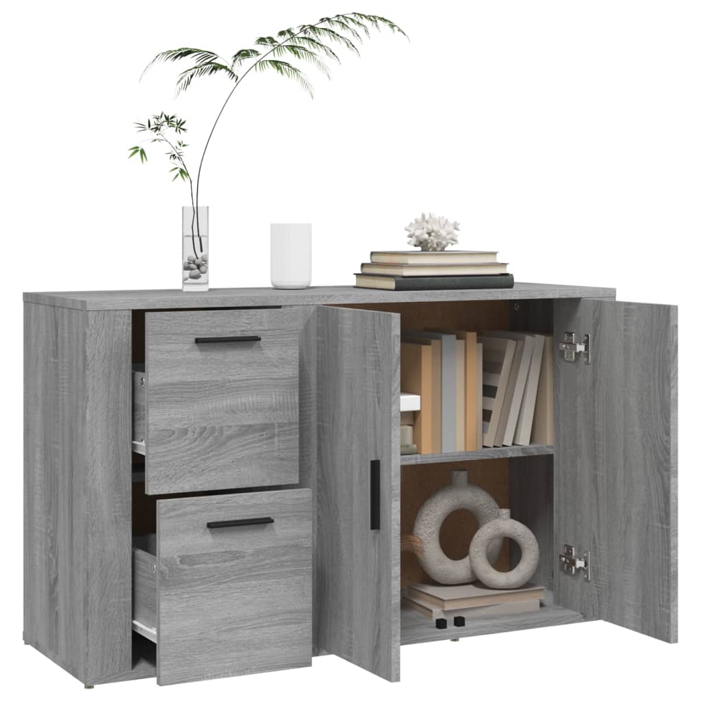 Sideboard Grey Sonoma 100x33x59.5 cm Engineered Wood