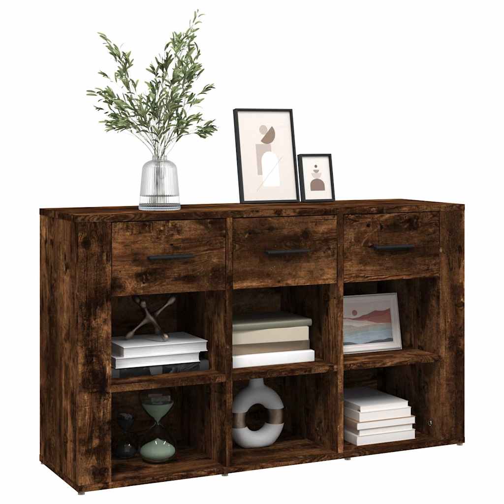 Sideboard Smoked Oak 100x30x59,5 cm Engineered Wood
