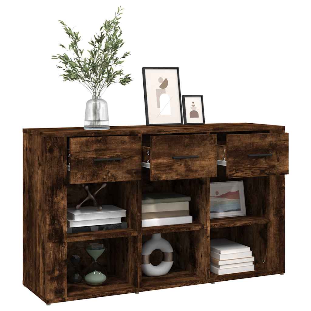 Sideboard Smoked Oak 100x30x59,5 cm Engineered Wood