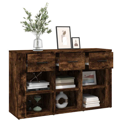Sideboard Smoked Oak 100x30x59,5 cm Engineered Wood
