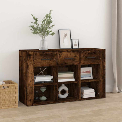 Sideboard Smoked Oak 100x30x59,5 cm Engineered Wood
