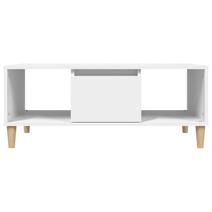 Coffee Table White 90x50x36,5 cm Engineered Wood