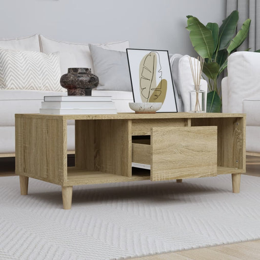 Coffee Table Sonoma Oak 90x50x36,5 cm Engineered Wood