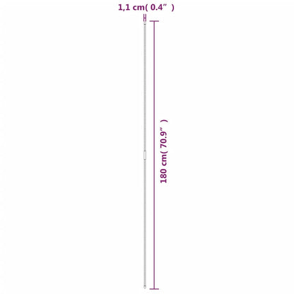 Garden Plant Stakes 30 pcs Green 180 cm Steel
