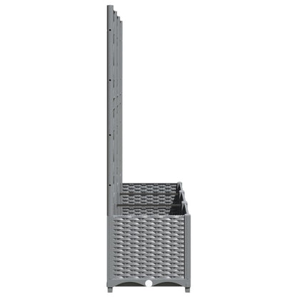 Garden Planter | Light grey | Polypropylene | 120x40x136 cm | Durable