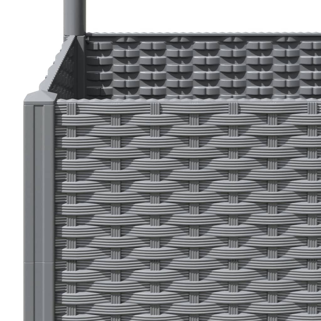Garden Planter | Light grey | Polypropylene | 120x40x136 cm | Durable
