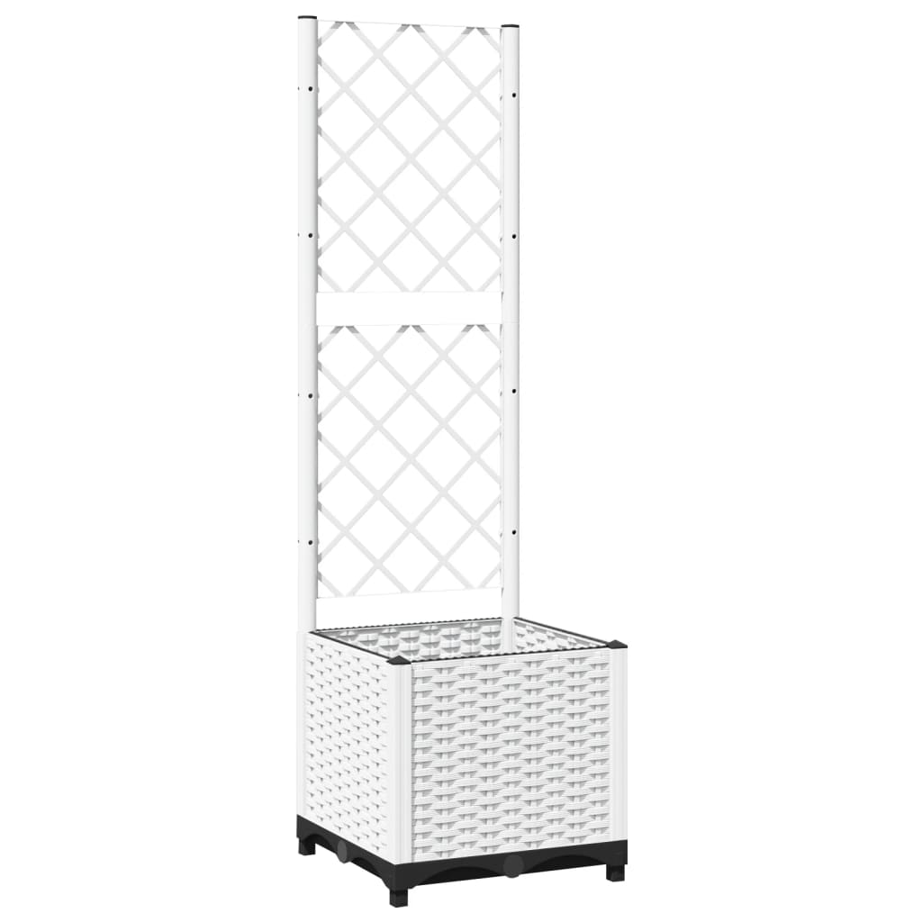 Garden Planter | White | PP (polypropylene) | 40x40x136 cm | Planters