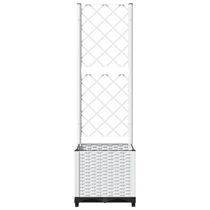 Garden Planter | White | PP (polypropylene) | 40x40x136 cm | Planters