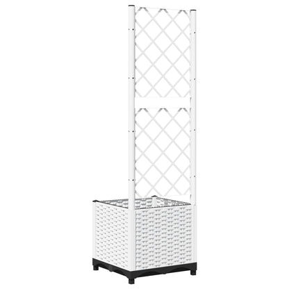 Garden Planter | White | PP (polypropylene) | 40x40x136 cm | Planters