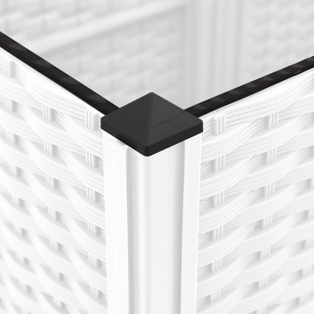 Garden Planter | White | PP (polypropylene) | 40x40x136 cm | Planters